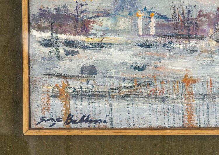 Serge Belloni (1925-2005) - La Place de la Concorde Oil on Canvas, circa 1973