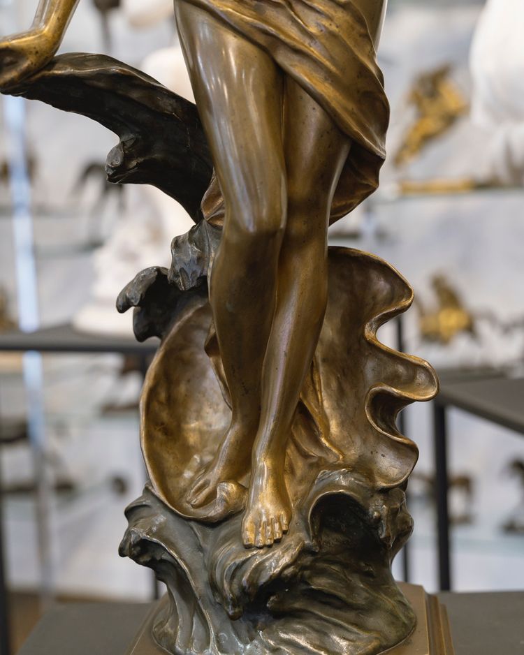 Scultura - La dea Anfitrite, Édouard Drouot (1859-1945) - Bronzo