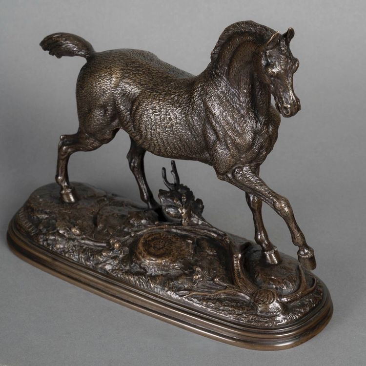 Scultura - Stallone, Paul - Édouard Delabrièrre (1829-1912) - Bronzo