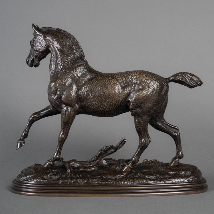 Scultura - Stallone, Paul - Édouard Delabrièrre (1829-1912) - Bronzo