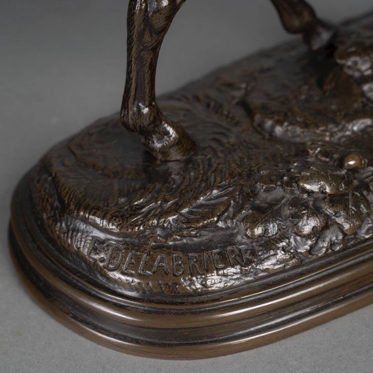 Scultura - Stallone, Paul - Édouard Delabrièrre (1829-1912) - Bronzo