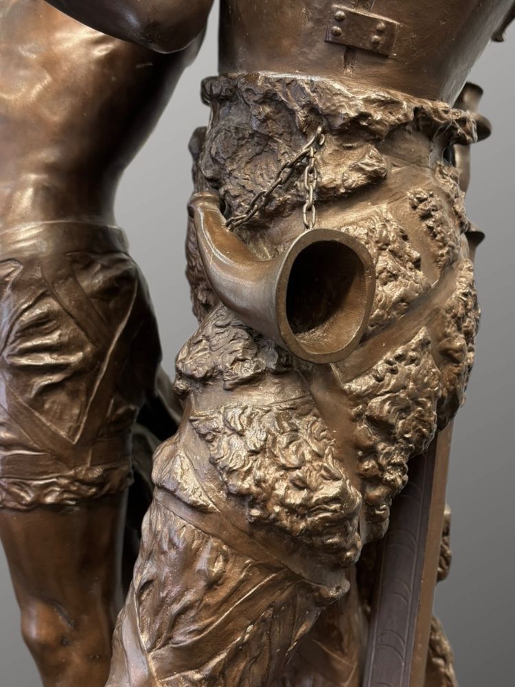 Scultura - Pro Patria, Émile - Louis Laporte (1858-1907) - Bronzo