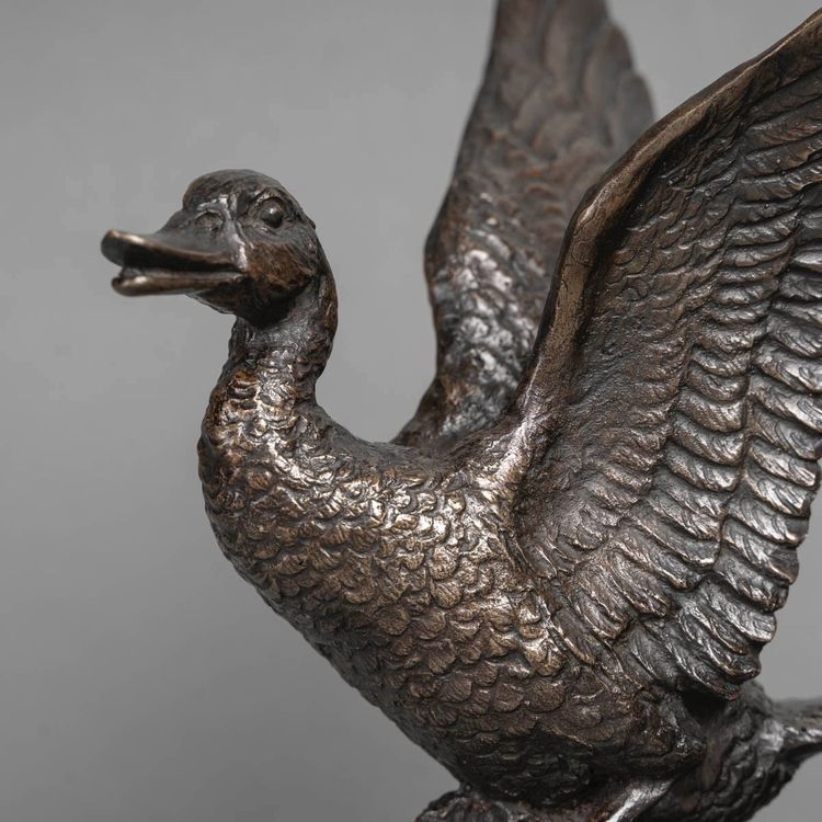 Sculpture - The Flight Of The Duck , Irénée Félix René Rochard (1906-1984)