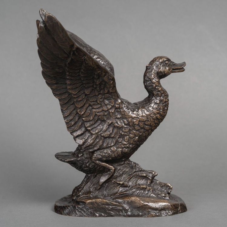 Sculpture - The Flight Of The Duck , Irénée Félix René Rochard (1906-1984)