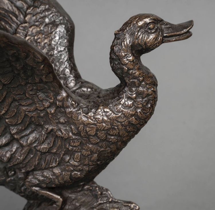 Sculpture - The Flight Of The Duck , Irénée Félix René Rochard (1906-1984)