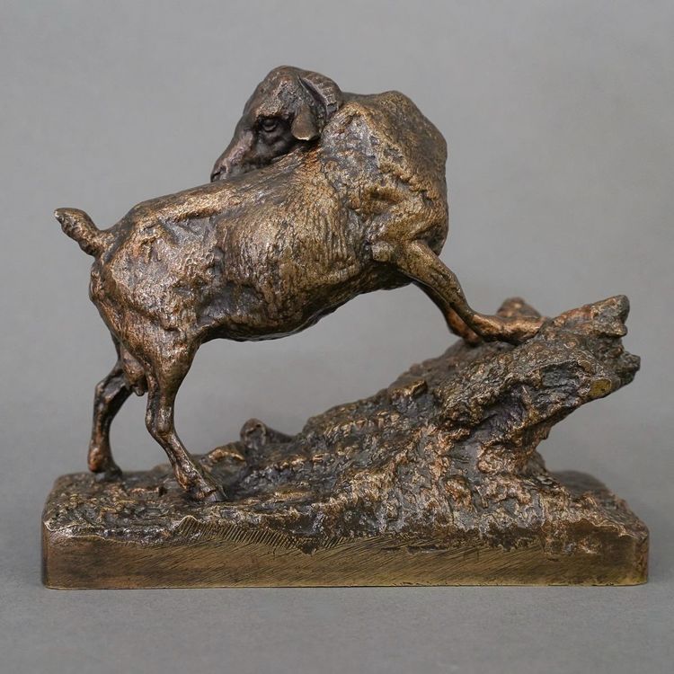 Scultura - "Capra delle Indie", Pierre - Jules Mêne (1810-1879) - Bronzo