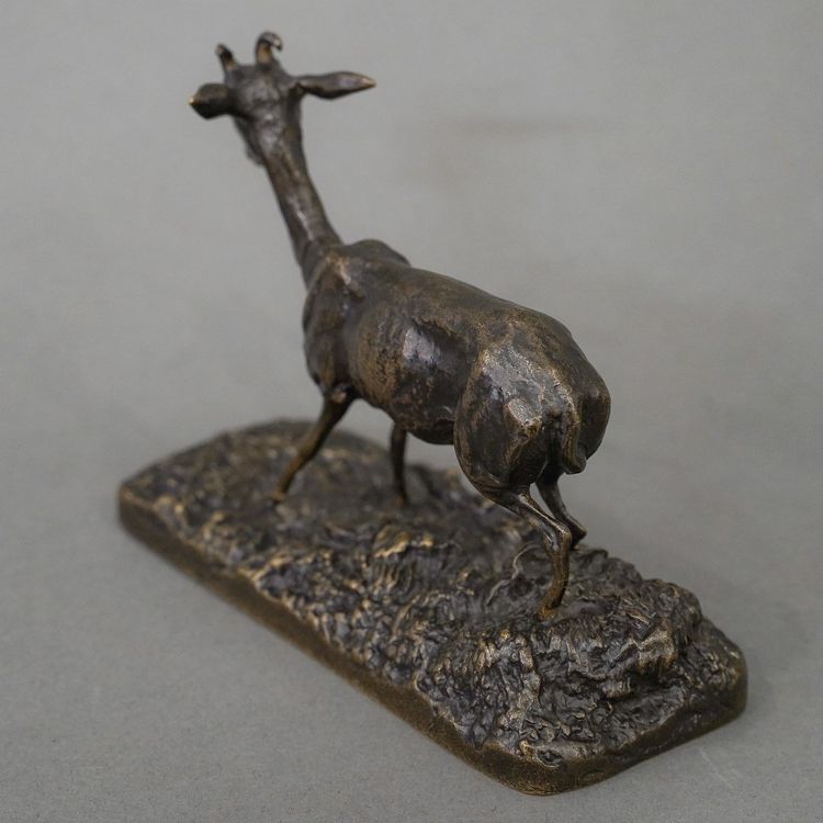 Scultura - Gazelle, Pierre - Jules Mêne (1810-1879) - Bronzo