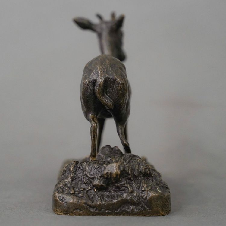 Scultura - Gazelle, Pierre - Jules Mêne (1810-1879) - Bronzo