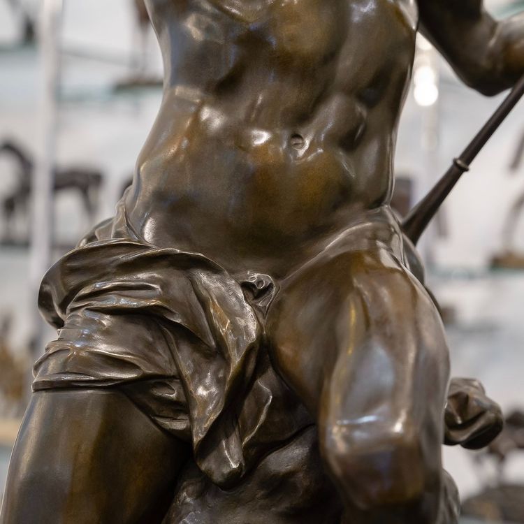 Sculpture - "The Sower Of Ideas" , Emile - Louis Picault (1833-1915) - Bronze