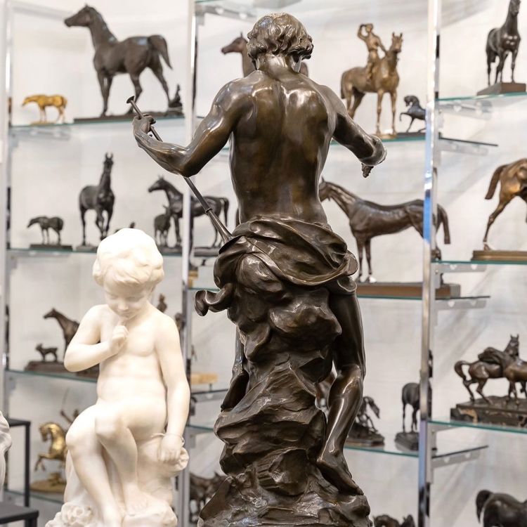 Sculpture - "The Sower Of Ideas" , Emile - Louis Picault (1833-1915) - Bronze