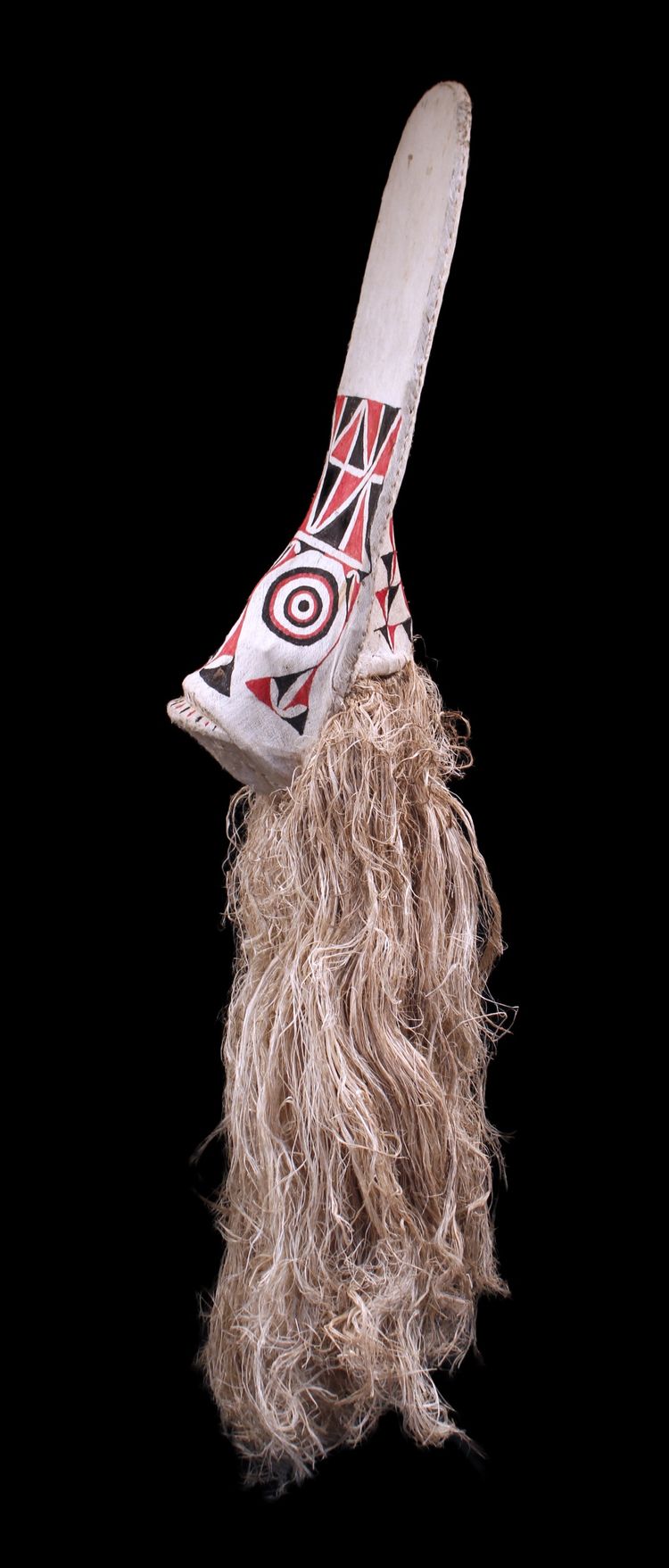 Masque Baining, art tribal, arts premiers, art océanien, Océanie, costume de danse, 187 cm