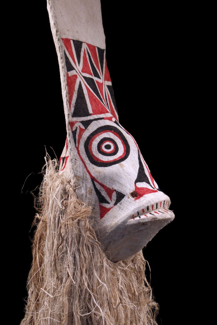 Masque Baining, art tribal, arts premiers, art océanien, Océanie, costume de danse, 187 cm