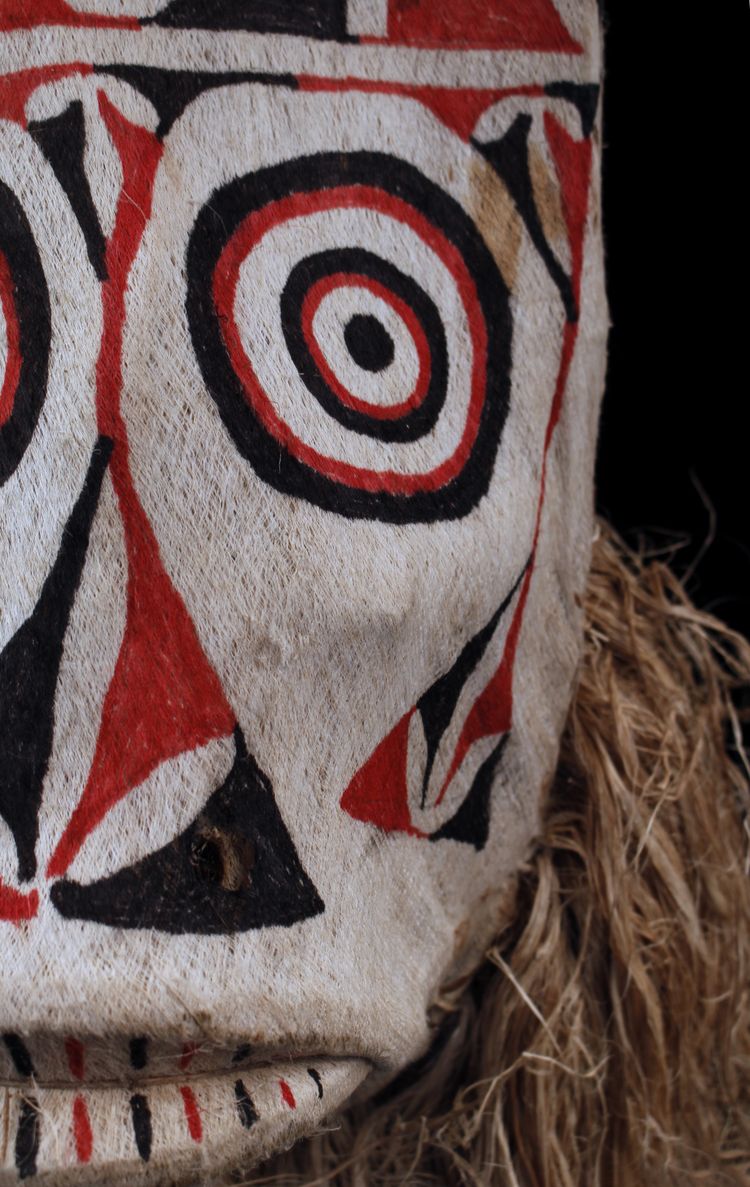 Masque Baining, art tribal, arts premiers, art océanien, Océanie, costume de danse, 187 cm