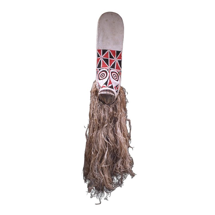 Masque Baining, art tribal, arts premiers, art océanien, Océanie, costume de danse, 187 cm