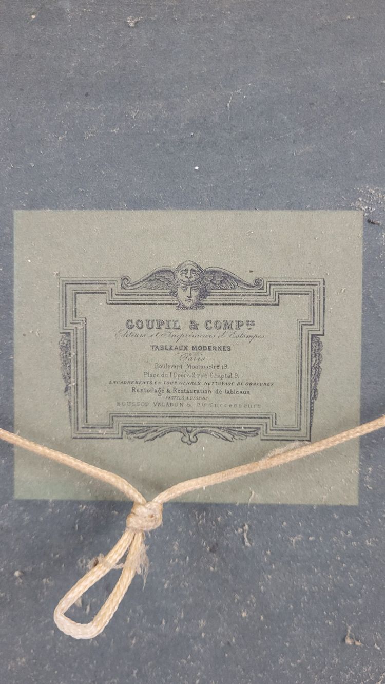 Specchio in legno dorato del XIX secolo della Maison Goupil & Cie