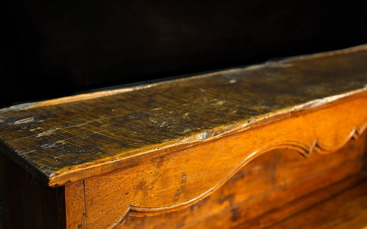 18th century walnut shelf 