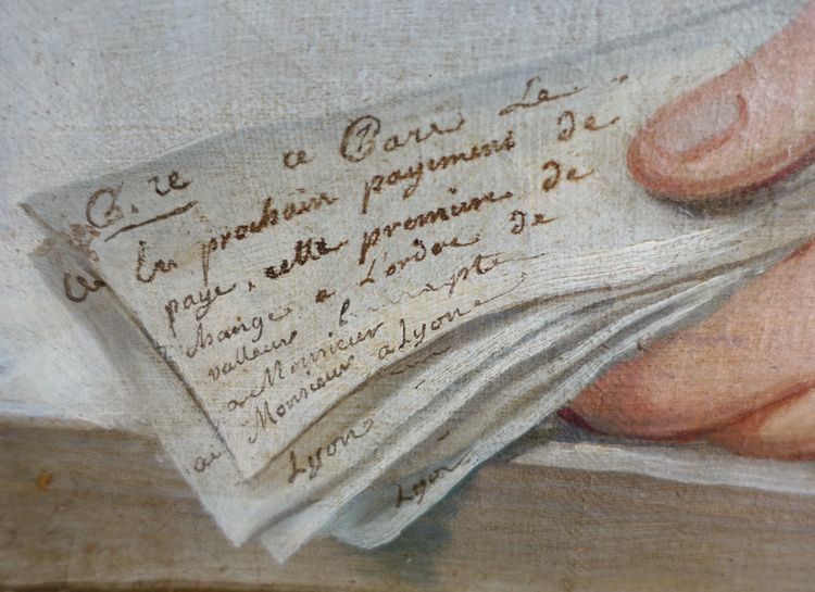 Donatien Nonnotte (attributed to): portrait of a gentleman from the Louis XV period, oil on canvas