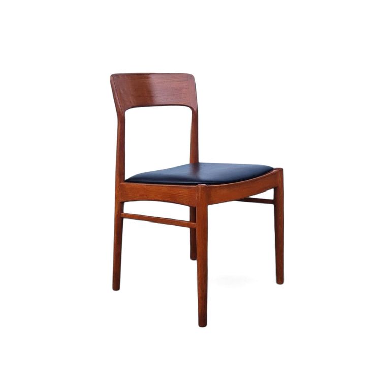 Set di sei sedie scandinave in teak, Henning Kjaernulf