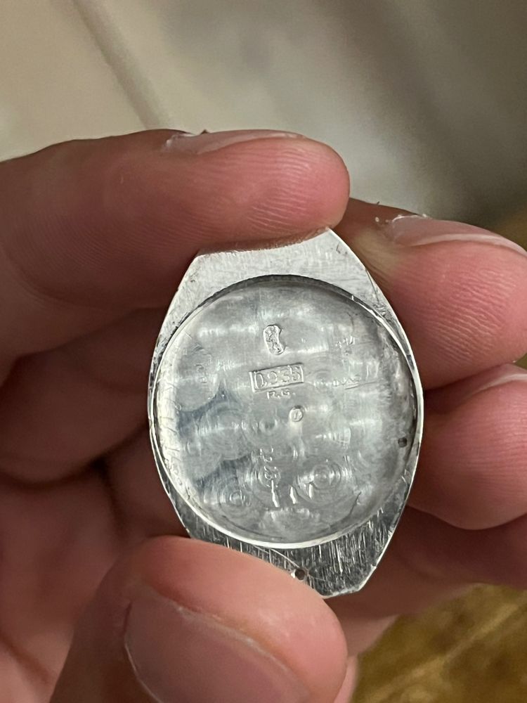 Orologio da donna Art Déco 1930 in argento massiccio e smalto, revisionato
