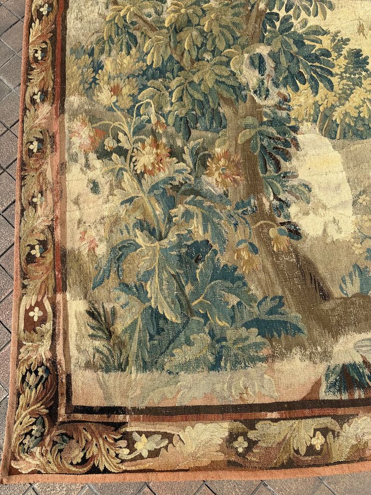 Important tapestry from the Aubusson factory representing a pastoral scene