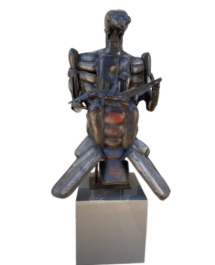 Grande statua di Robert Leris 1981