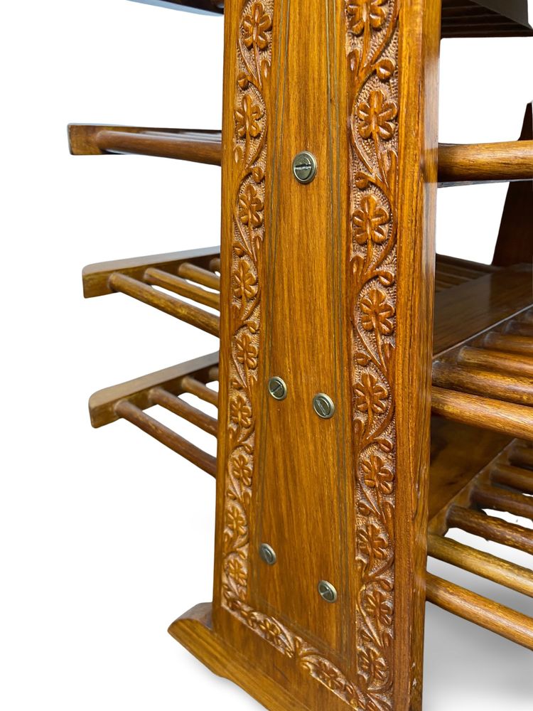 Porte-revues en bois dans le style d'Edward J. Wormley, Circa 1950