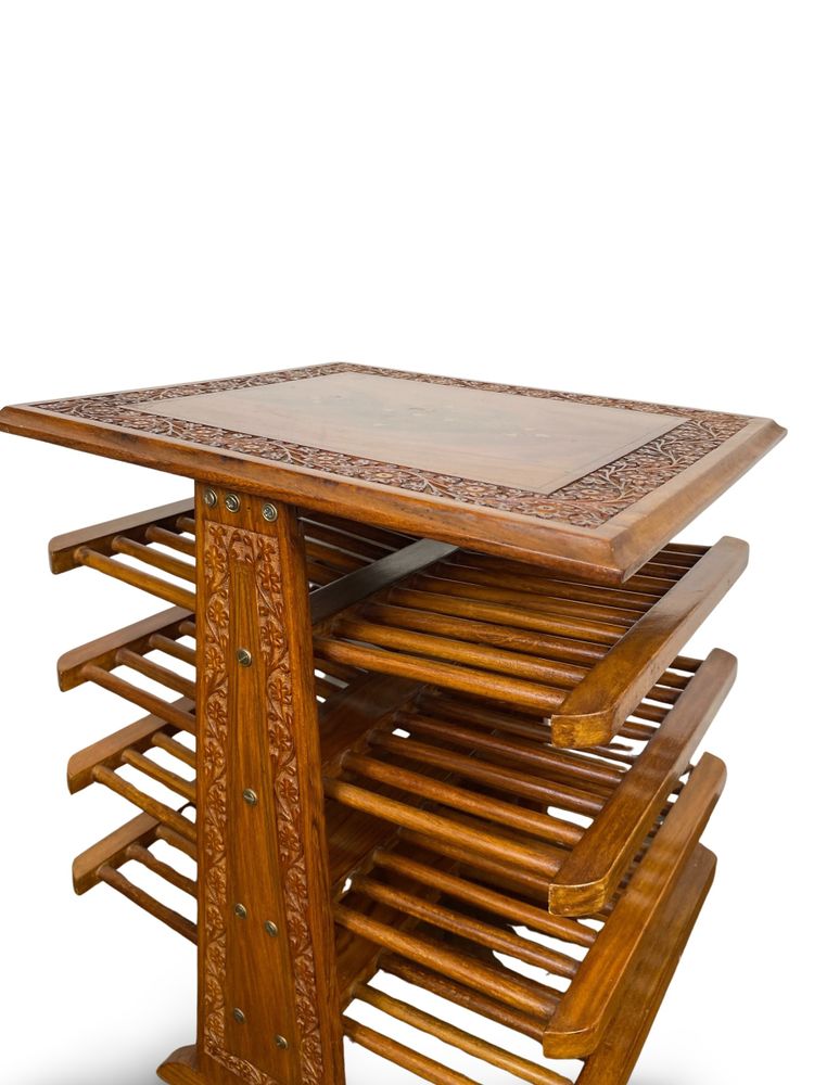 Porte-revues en bois dans le style d'Edward J. Wormley, Circa 1950