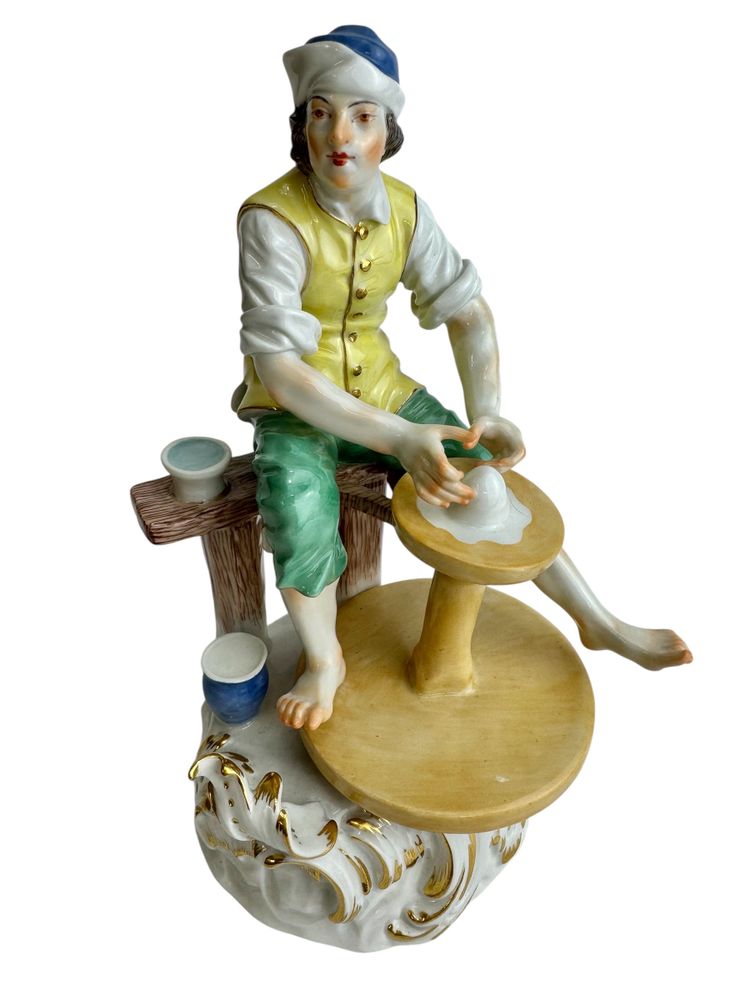 Meissen. Porcelain figure Potter from the series of artisans