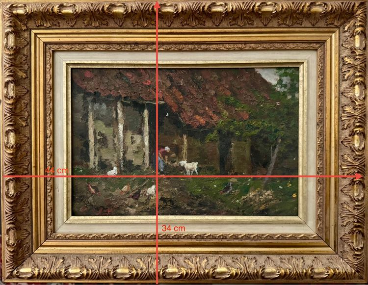 Bäuerin und ihre Ziegen