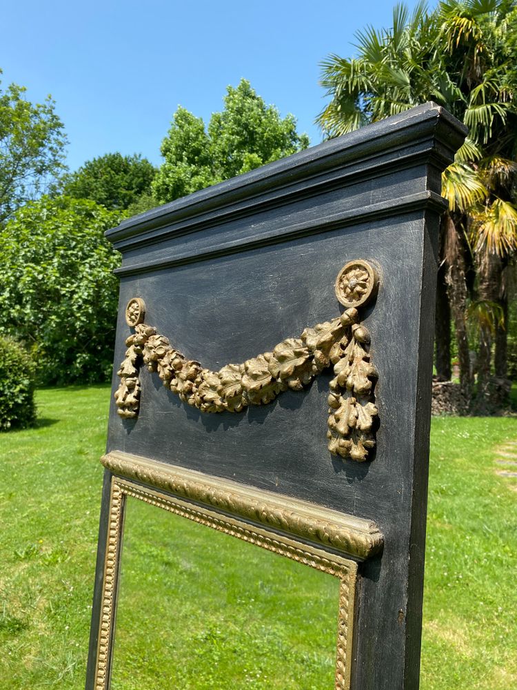 Specchio trumeau in legno in stile Luigi XVI - XIX secolo