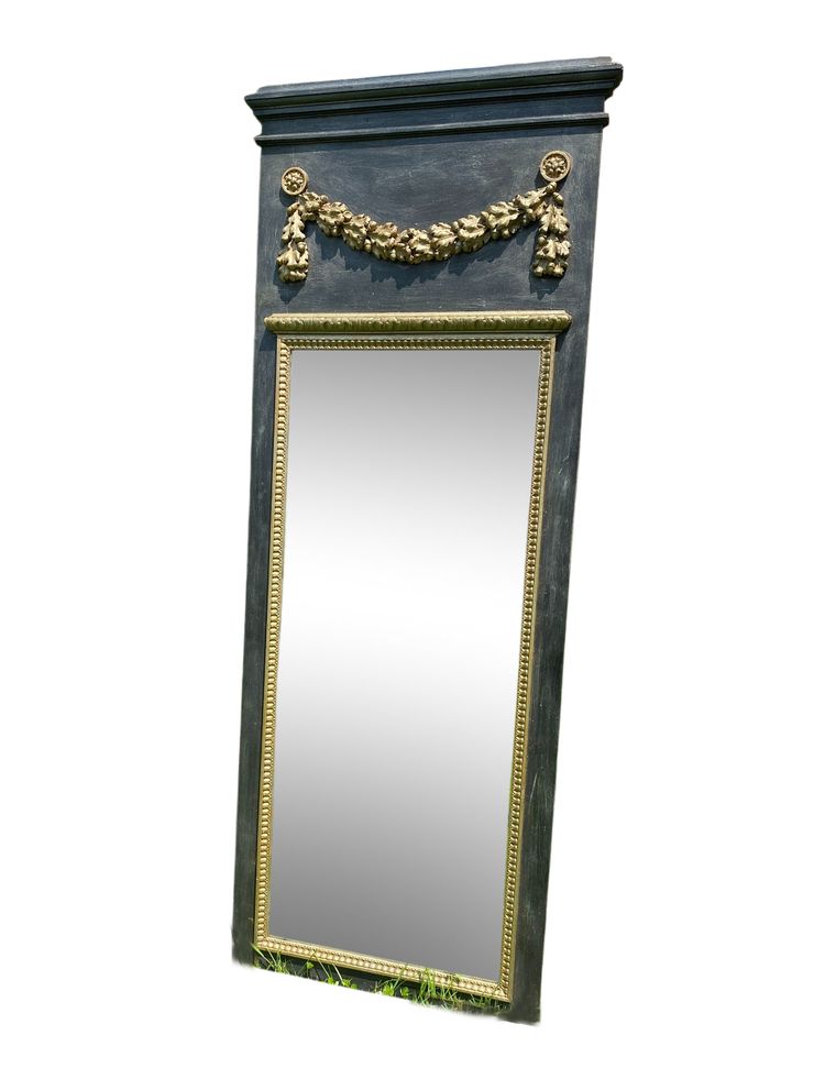 Specchio trumeau in legno in stile Luigi XVI - XIX secolo