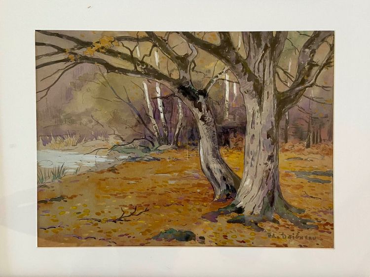Dessin d'Edouard DOIGNEAU - Forêt de Fontainebleau
