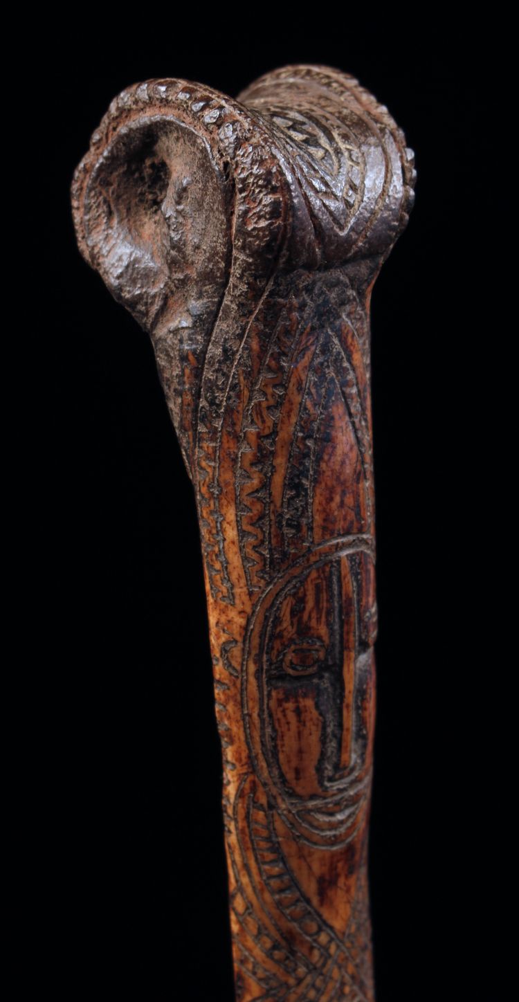 Bone dagger, tribal art, Oceanic art, Oceania, weapon, Papua New Guinea, Pacific, 38 cm