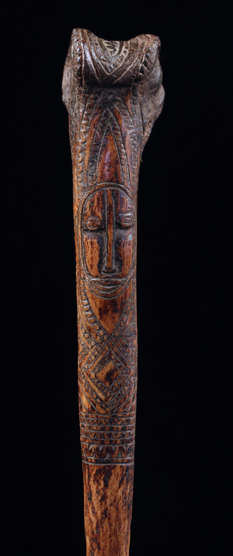 Bone dagger, tribal art, Oceanic art, Oceania, weapon, Papua New Guinea, Pacific, 38 cm