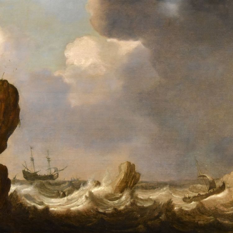 Vue marine avec navires, Julius Porcellis (Rotterdam 1610 – 1645 Leyde)