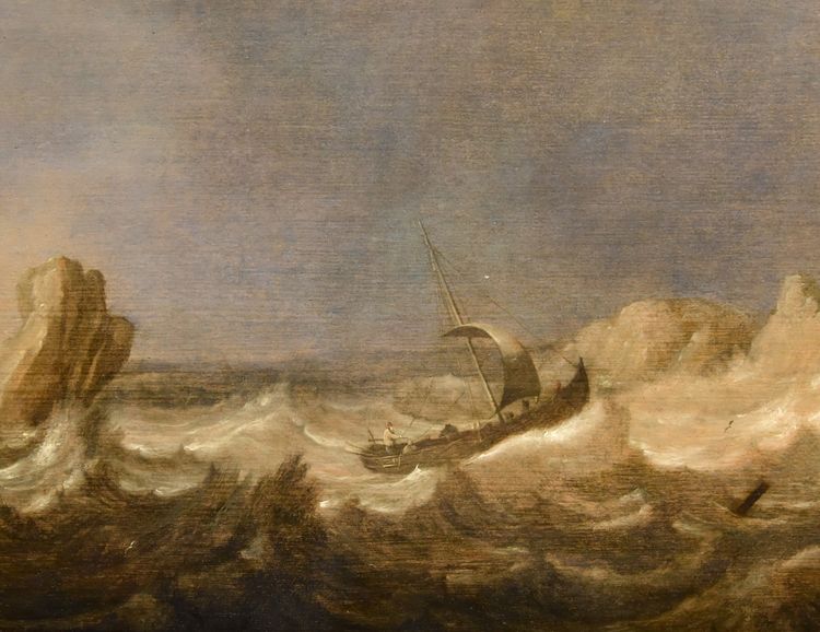 Vue marine avec navires, Julius Porcellis (Rotterdam 1610 – 1645 Leyde)