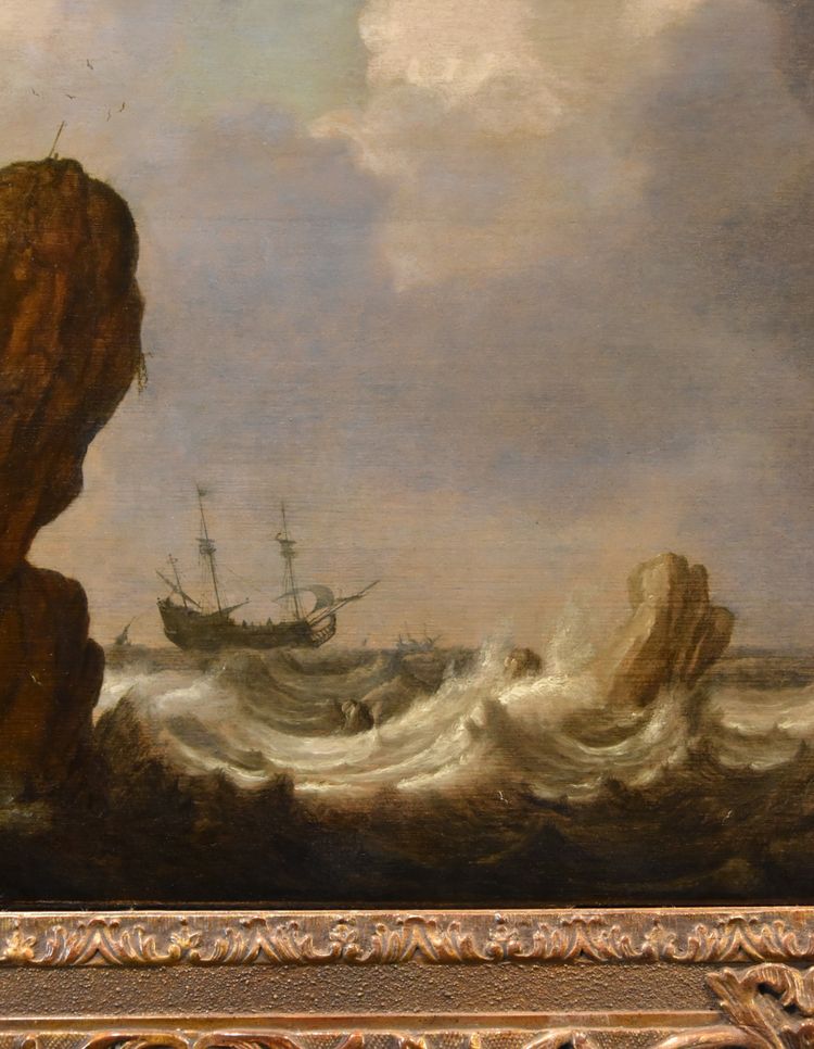 Vue marine avec navires, Julius Porcellis (Rotterdam 1610 – 1645 Leyde)