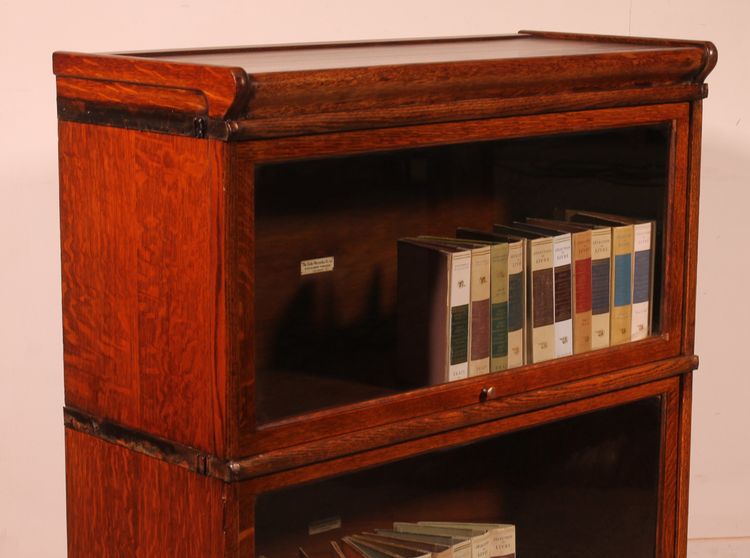 Globe Wernicke Bücherregal aus Eiche, 2er-Set