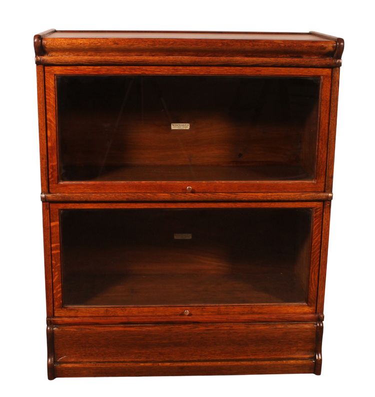 Globe Wernicke Bücherregal aus Eiche, 2er-Set