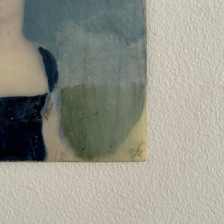 Miniature début XIXe portrait de femme exécuté à la main