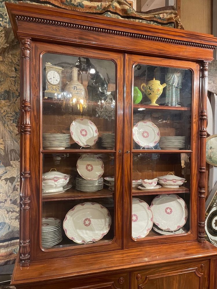 Two Charles X Period Mahogany Bodies Forming a Display Case