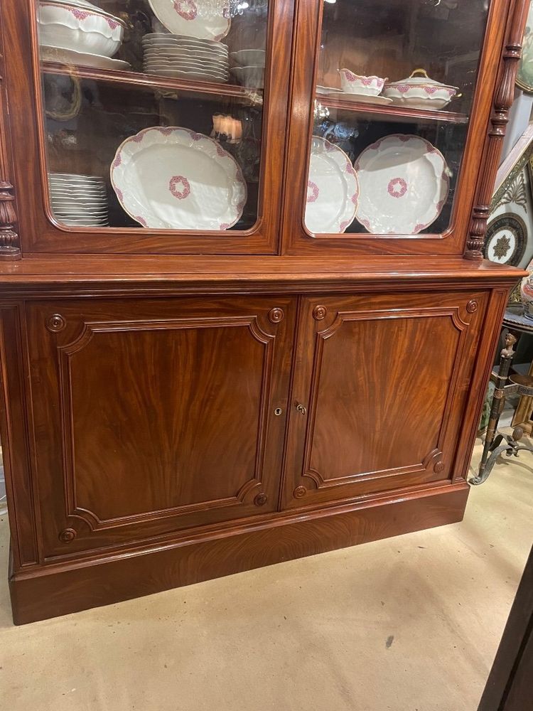 Two Charles X Period Mahogany Bodies Forming a Display Case