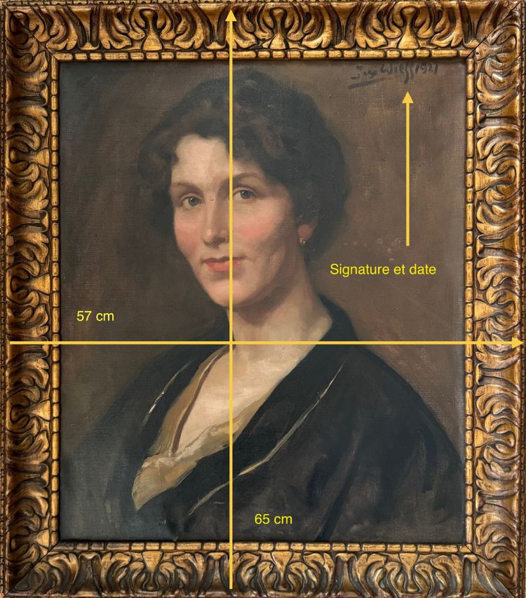 Portrait of a woman in the Bloomsbury style