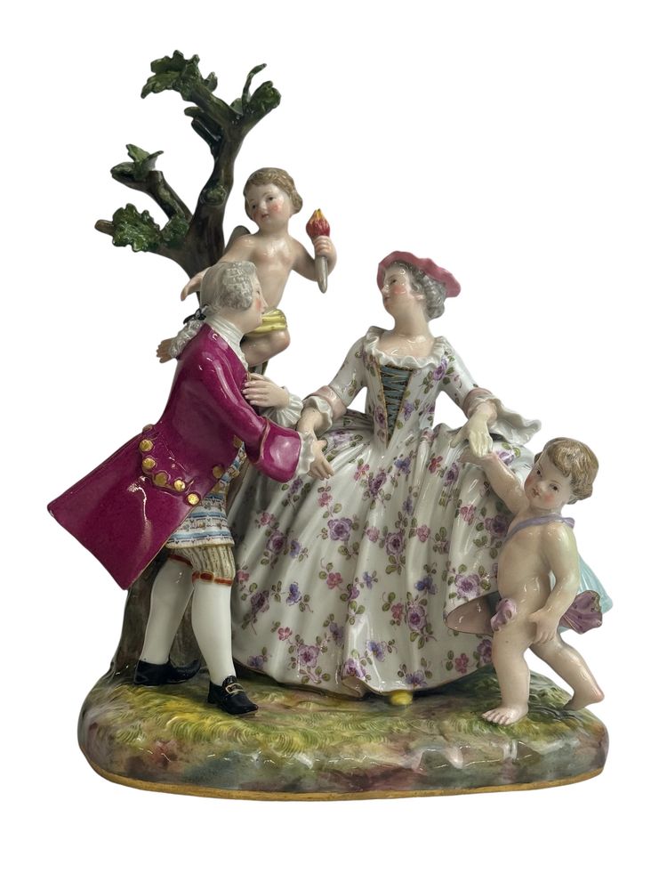 Meissen - Groupe en porcelaine Les Fiançailles