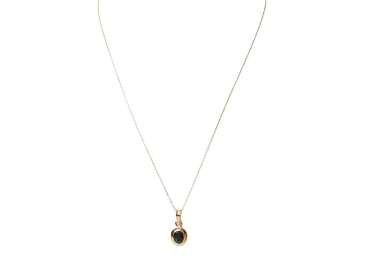Collier pendentif en or rose et saphir 