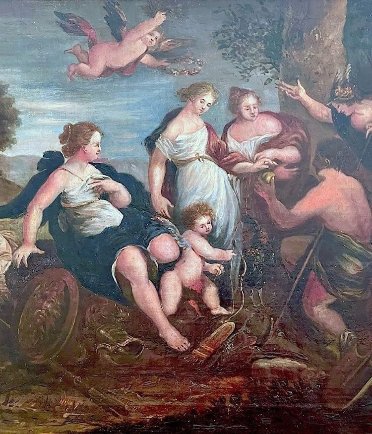 Scuola francese del XVII secolo - Il giudizio di Paride