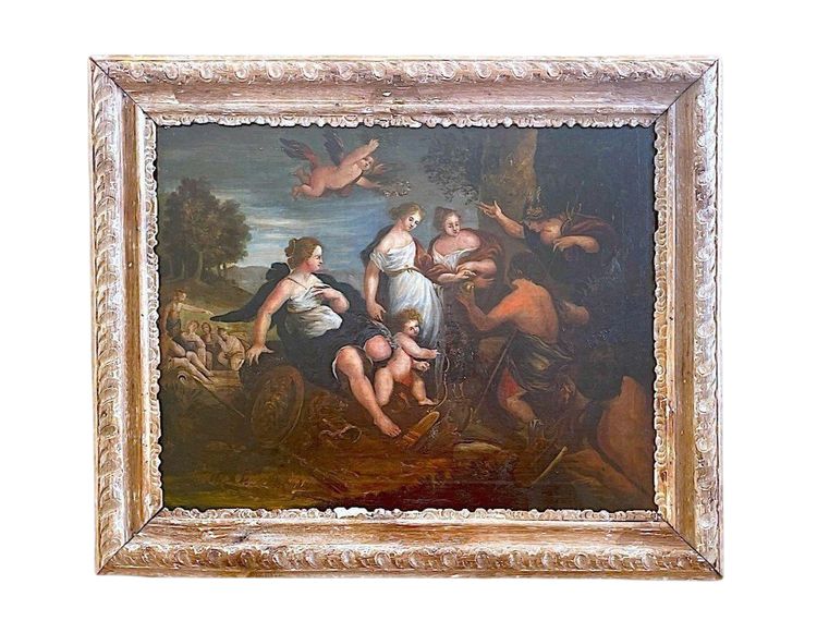 Scuola francese del XVII secolo - Il giudizio di Paride
