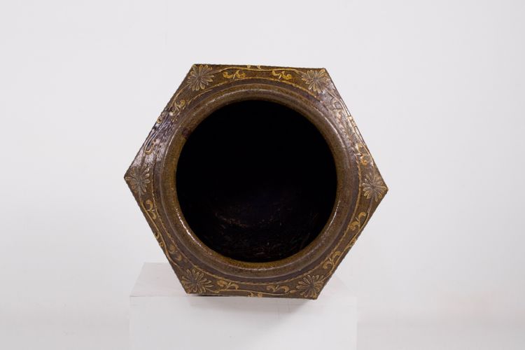 Großes sechseckiges Glas von Martaban