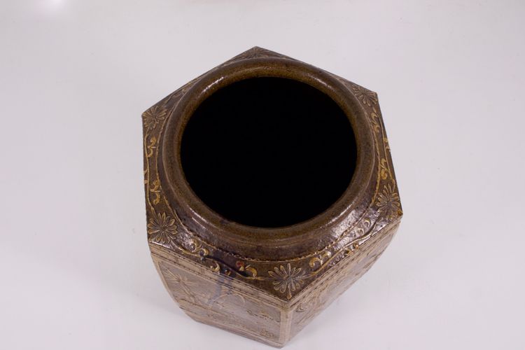 Großes sechseckiges Glas von Martaban