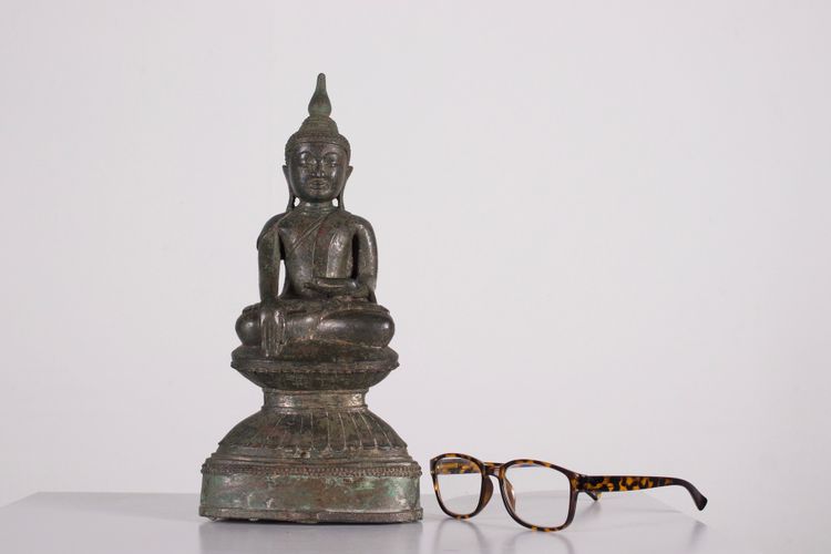 Bouddha en Bronze du Laos, 18ème siècle.